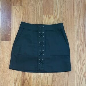 Express Lace-Up Mini Skirt